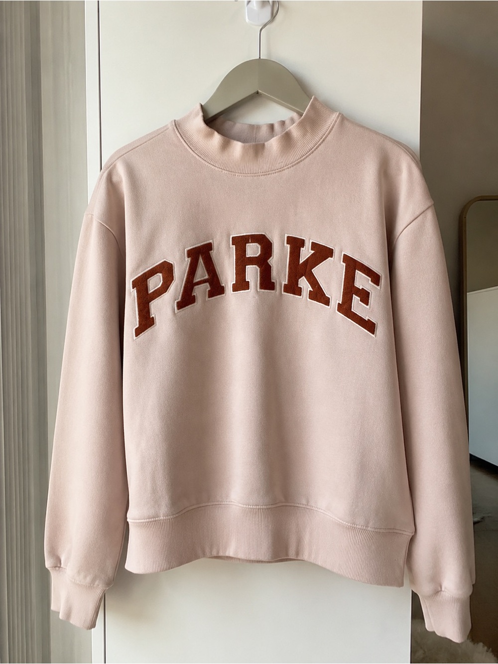 Parker Pink Mock-Neck Sweatshirt - Picture 4 of 4